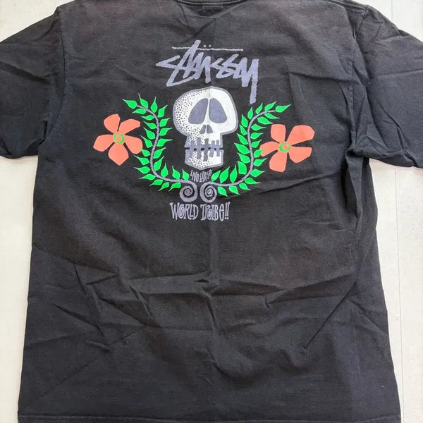 [BUNJANG] Stussy Skull Crest T-shirt Black XL / 스투시 Stussy 스컬 크레스트 티셔츠 블랙 XL