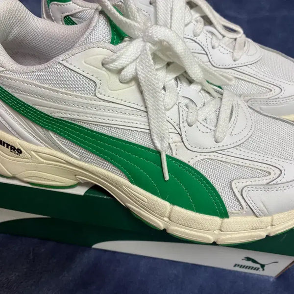 [BUNJANG] Puma Nitro Sneakers White Green 270 / [푸마/270] 니트로 스니커즈 화이트 그린