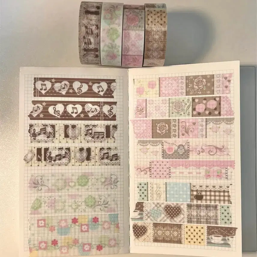 [BUNJANG] Weplerpy Collaboration Washi Tape Set (4 Types) / [4종set]웨이플러피 콜라보 마테