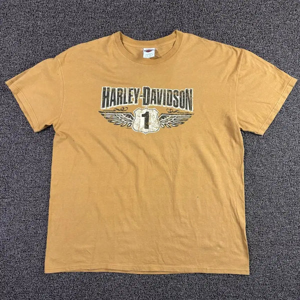 [BUNJANG] Harley-Davidson Kuwait Fade Boxy T-Shirt / 할리데이비슨 쿠웨이트 페이드 박시 반팔티