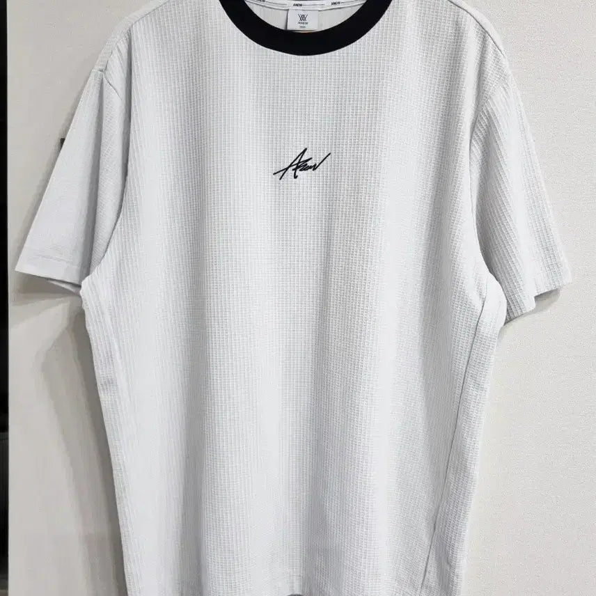 [BUNJANG] ANEW Waffle Short Sleeve T-Shirt White 115 / 115/ ANEW 와플 반팔 티셔츠 화이트