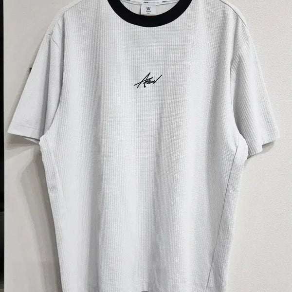 [BUNJANG] ANEW Waffle Short Sleeve T-Shirt White 115 / 115/ ANEW 와플 반팔 티셔츠 화이트