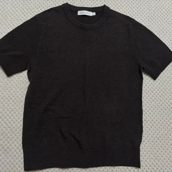 [BUNJANG] Brown Knit Short Sleeve Top / 갈색 니트 반팔