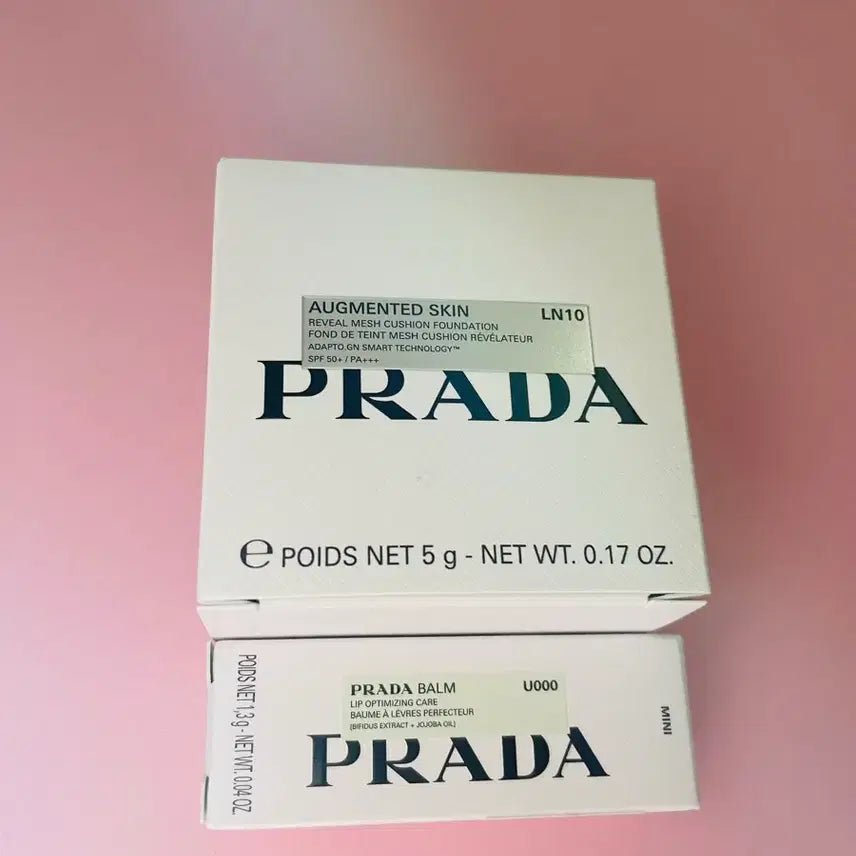 [BUNJANG] Prada Augmented Skin Mini Cushion & Mini Green Balm Set / 프라다쿠션LN10&프라다그린밤