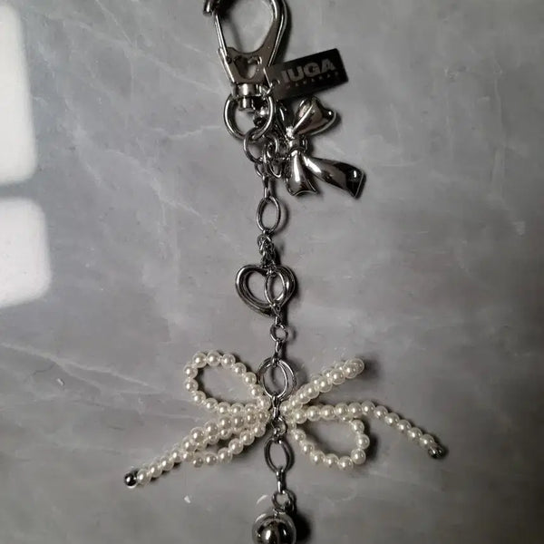 [BUNJANG] Iwoogamakaras Ribbon Keychain / 이우가마카라스 리본키링