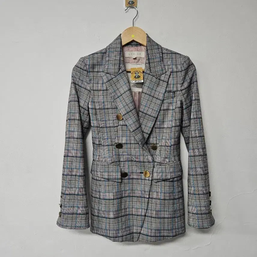 [BUNJANG] Egoist Check Double Jacket Size 55 / 에고이스트 체크 더블 자켓 55사이즈