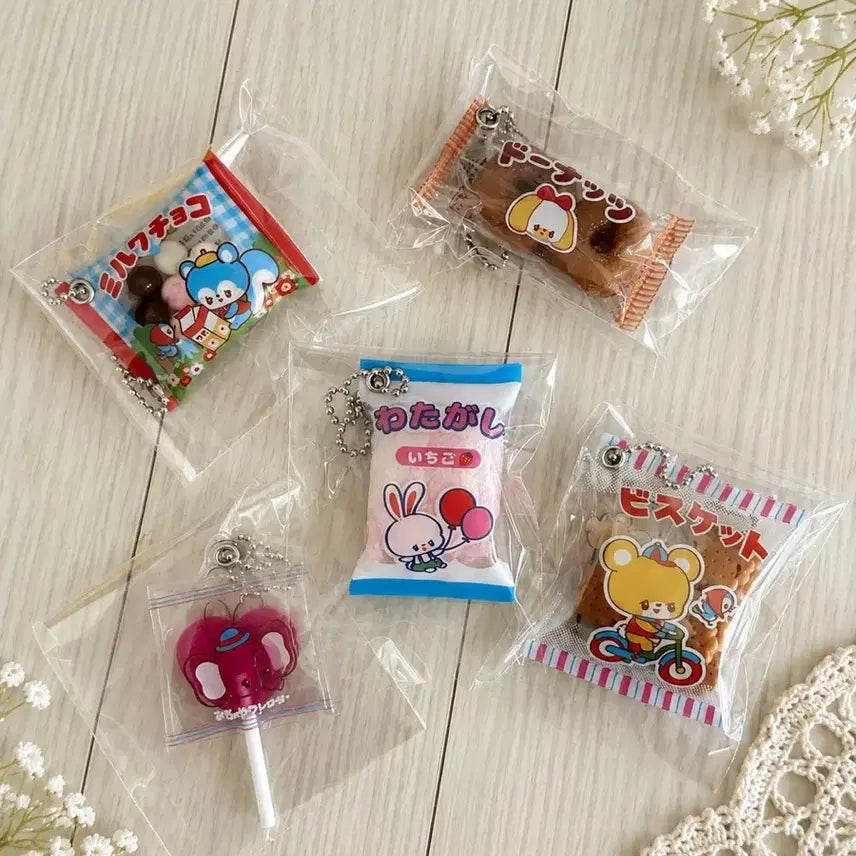 [BUNJANG] Japanese Snack Miniature Keychain Gacha Set / 일본과자미니어쳐 키링가챠