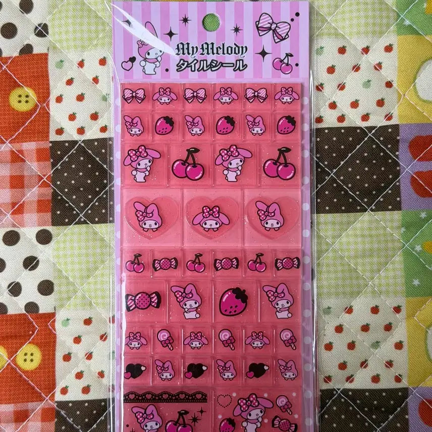 [BUNJANG] Sanrio My Melody Tile Sticker [Authentic Japanese Product] / 산리오 마이멜로디 타일 스티커 [일본정품 새상품]
