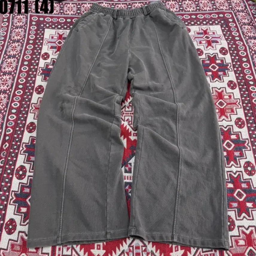 [BUNJANG] Wide Banding Slacks Grey / 와이드 슬랙스 밴딩 팬츠 그레이