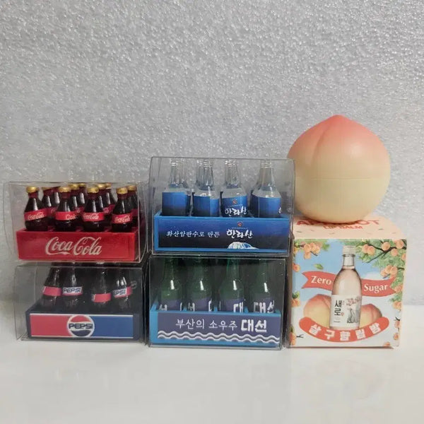 [BUNJANG] Miniature Liquor Bottles & Lip Balm Props Set / 주류 미니어처 소품