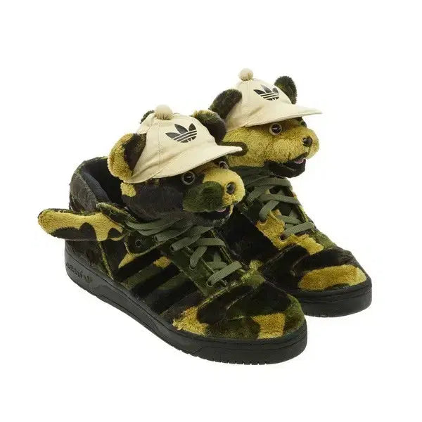 [BUNJANG] Adidas x Jeremy Scott Camo Bear (265) Sneakers / (새상품급)아디다스 X 제레미스캇 카모베어 Q20927 (265)