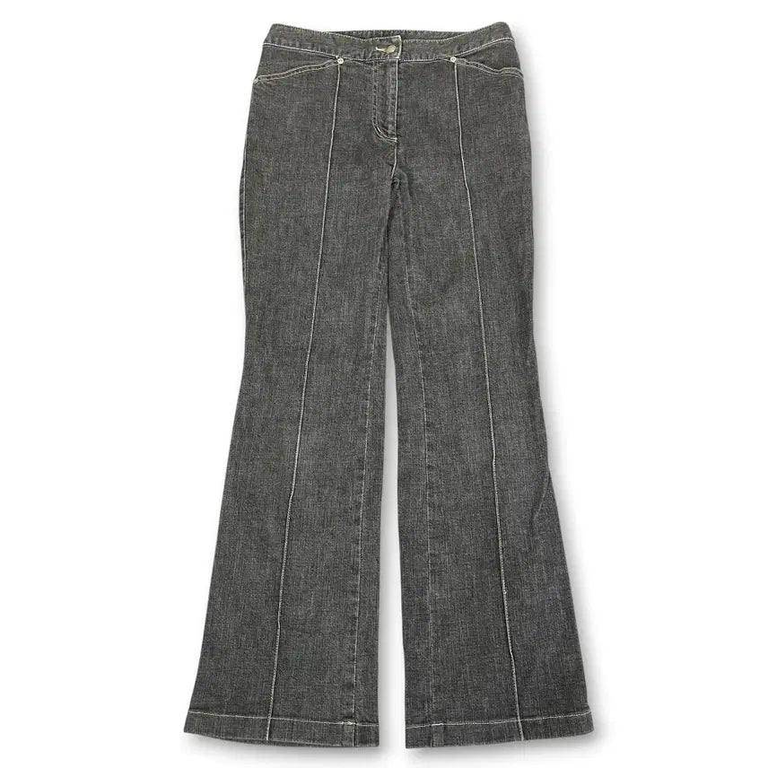 [BUNJANG] Louis Vuitton Grey Panel Semi-Bootcut Denim Pants (S-M) / JPN 루이샹탄 그레이 절개 세미부츠컷 데님팬츠S~M