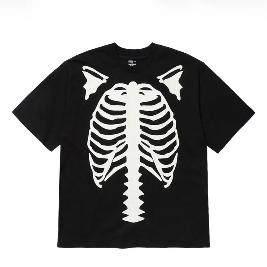 [BUNJANG] Benson Leather Original Bone T-Shirt Short Sleeve / 벤슨 레더 오리지날 본 티셔츠 반팔 스켈레톤(반택포