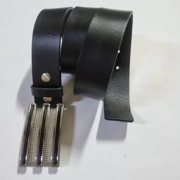 [BUNJANG] Adidas Men's Full Grain Leather Vintage Three-Stripe Belt / adidas 아디다스 남성 통가죽 빈티지 삼선벨트 칭찬은고래도춤추게
