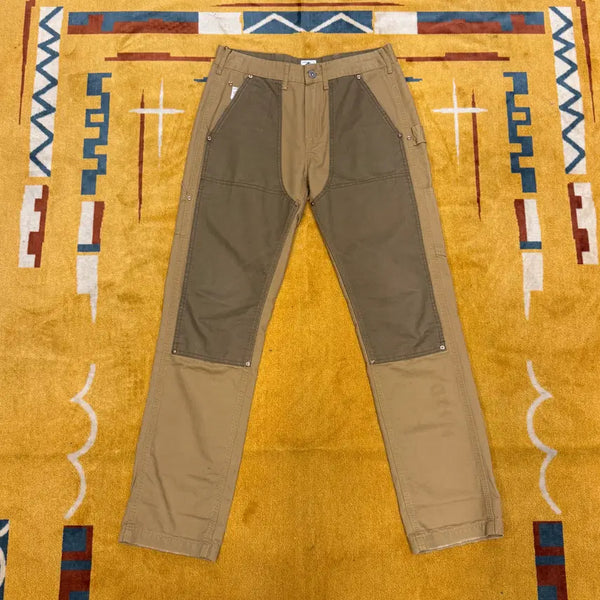 [BUNJANG] POST OVERALLS Double Knee Work Cargo Pants Two-Tone N1986 / 포스트 오버롤즈 더블니 워크 카고 팬츠 투톤 컬러 N1986