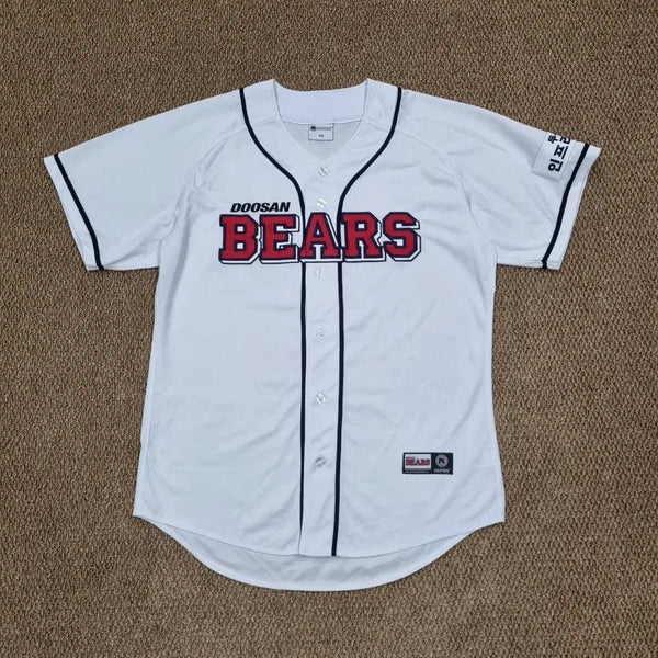 [BUNJANG] Doosan Bears Baseball Uniform Size 110 No Name / 두산 베어스 야구 유니폼 노마킹 110사이즈
