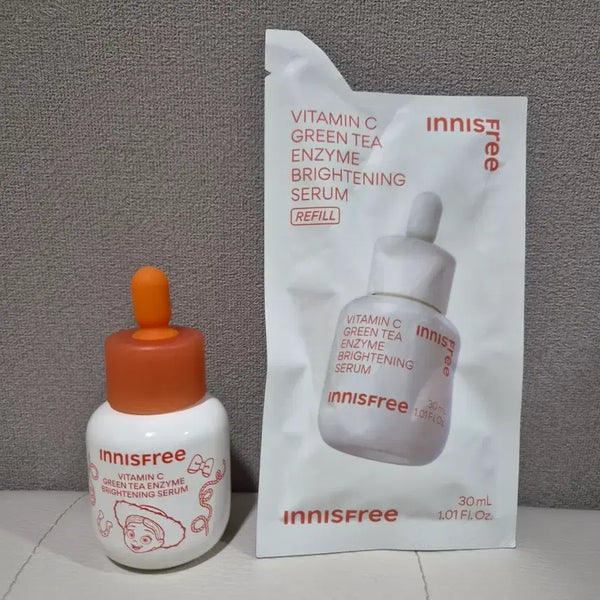 [BUNJANG] Innisfree Vitamin C Green Tea Enzyme Serum 30ml + 30ml Refill Set / 이니스프리 비타민C 그린티 엔자임 세럼 30ml+30ml 리필