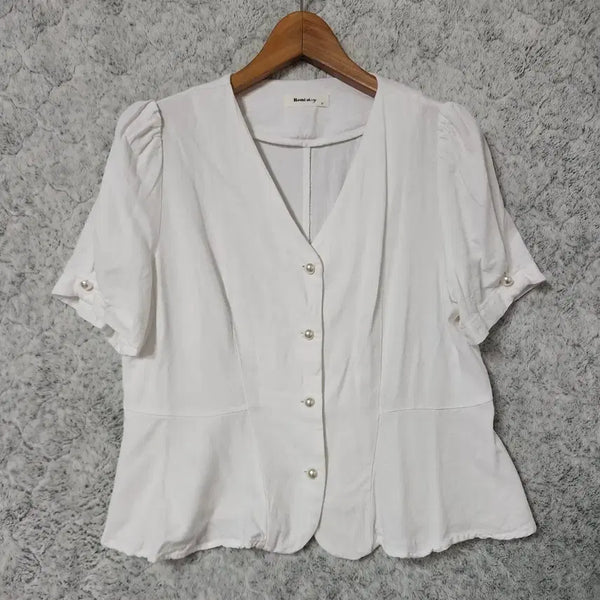 [BUNJANG] Romistory Button Blouse / 130C [F] 로미스토리 단추 블라우스