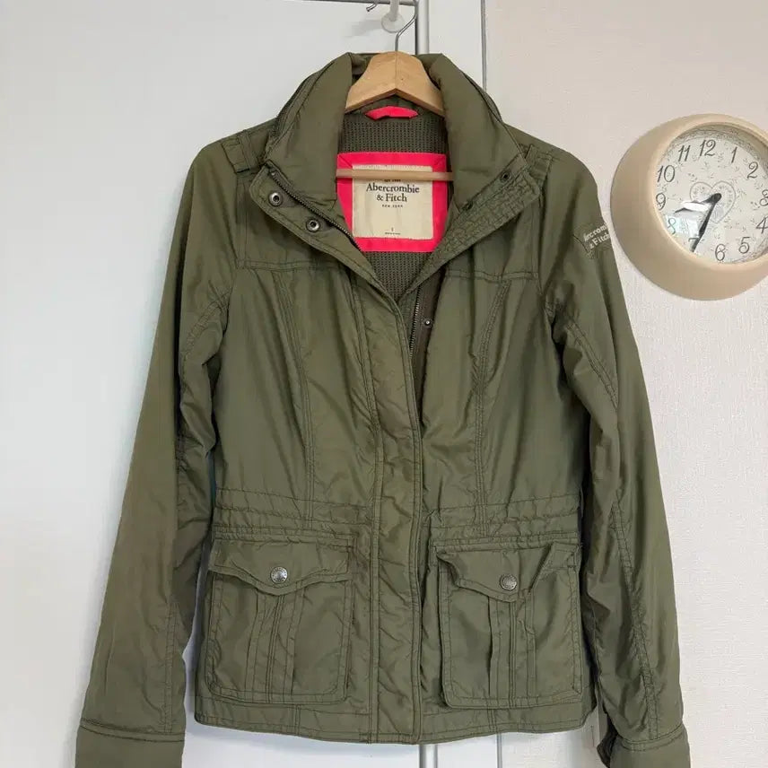 [BUNJANG] Abercrombie & Fitch Women's Olive Khaki Field Jacket / 아베크롬비앤피치 여성 야상 자켓 올리브 카키55
