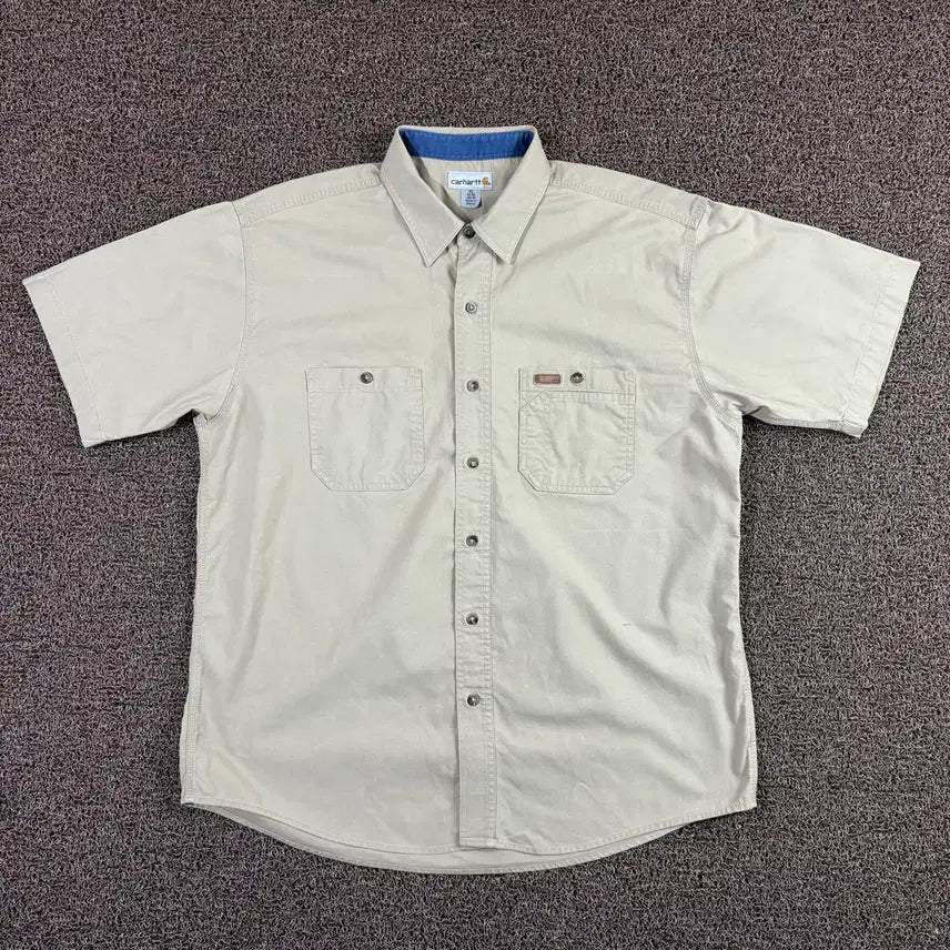 [BUNJANG] Carhartt Beige Work Half Shirt XL / 칼하트 베이지 워크 하프 셔츠