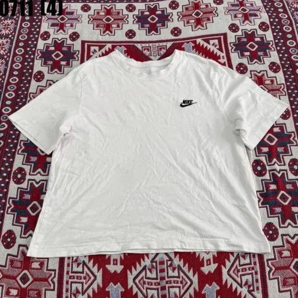 [BUNJANG] Nike Basic Logo Short Sleeve T-Shirt White / 나이키 기본 로고 반팔 티셔츠 화이트