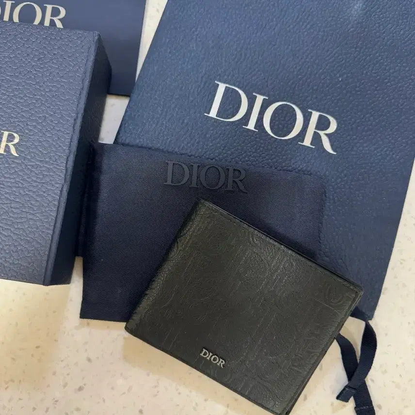 [BUNJANG] Dior Dior Gravity Oblique Jacquard Bifold Wallet / 디올 그래비티 오블리크 자카드 반지갑 (풀구성)