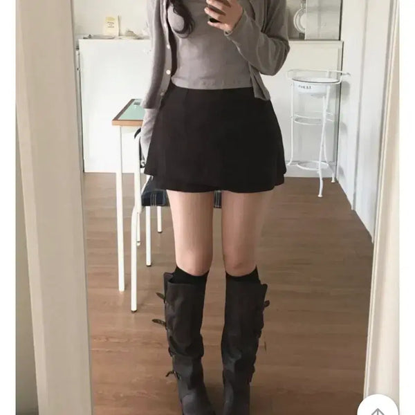 [BUNJANG] File Mini Skirt Pants / 필레 미니 스커트 치마바지