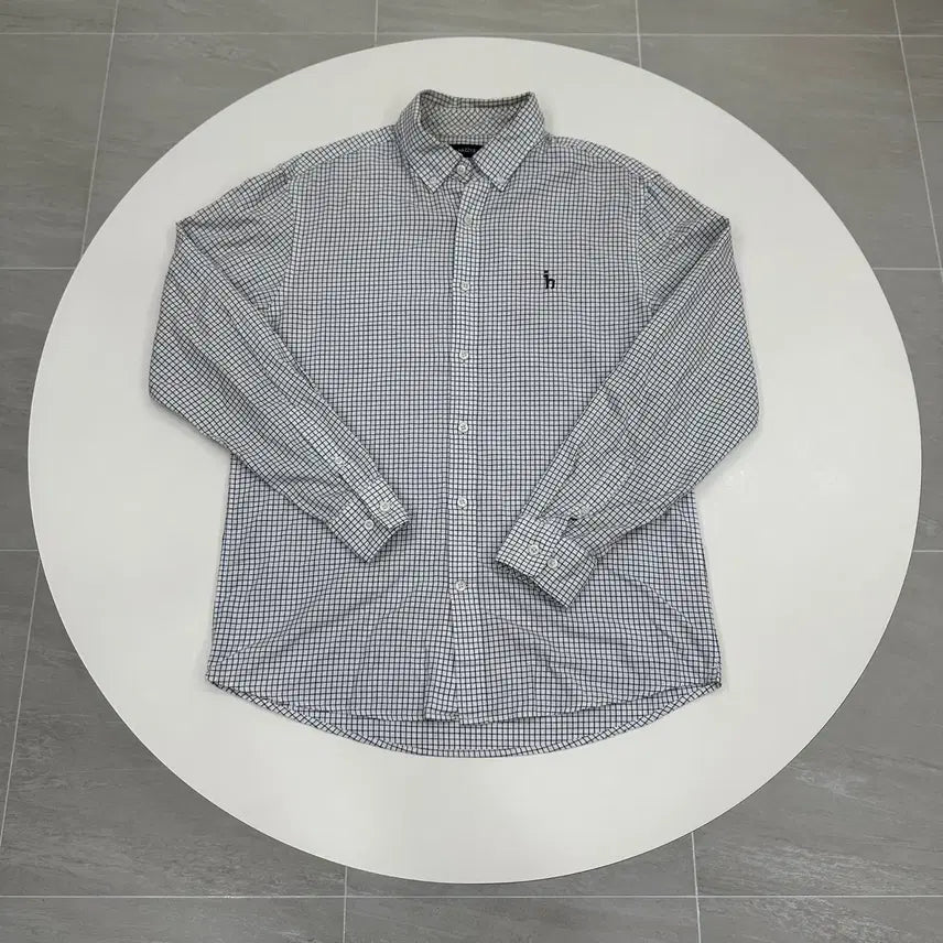 [BUNJANG] Hazzys Casual Gingham Check Shirt L (100) / 헤지스 캐주얼 체크셔츠 깅업체크셔츠 L 100