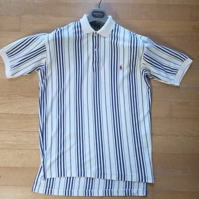 [BUNJANG] Polo Ralph Lauren Striped Polo Shirt / 폴로 랄프로렌 스트라이프 카라티