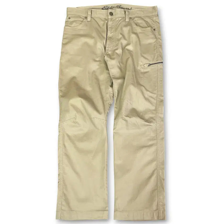 [BUNJANG] Eddie Bauer Beige Pocket Detail Tracking Pants / (33) 에디바우어 베이지 포켓디테일 트래킹 팬츠