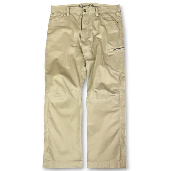 [BUNJANG] Eddie Bauer Beige Pocket Detail Tracking Pants / (33) 에디바우어 베이지 포켓디테일 트래킹 팬츠