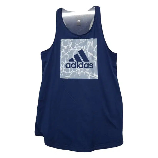 [BUNJANG] Adidas Printing Sleeveless Top XS / 아디다스 프린팅 네이비 민소매 나시 XS
