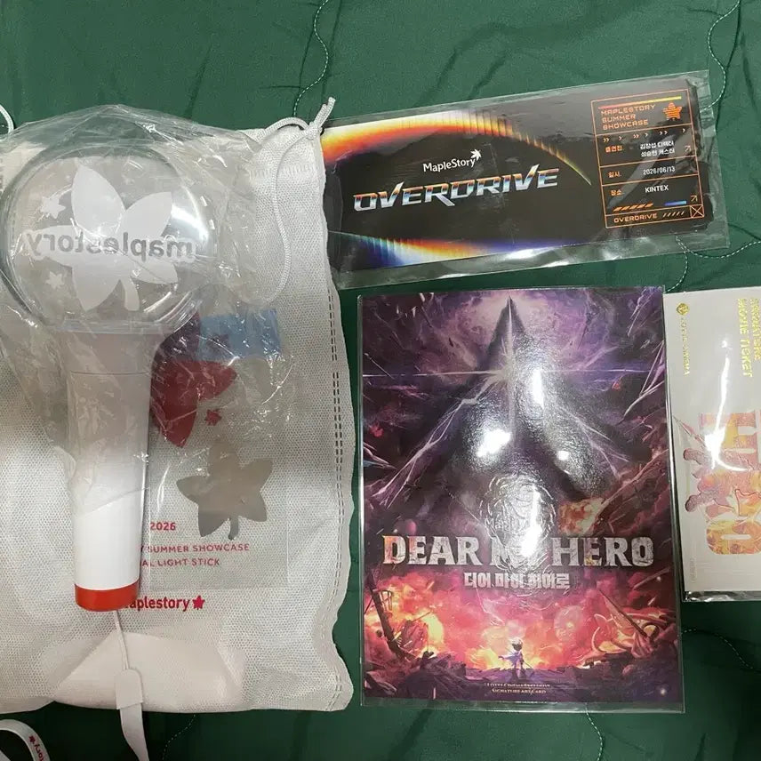 [BUNJANG] MapleStory Overdrive Dear My Hero Showcase Lightstick & Merchandise Bundle / 메이플스토리 쇼케이스 응원봉 오버드라이브 디어마이히어로 메이플 잠실