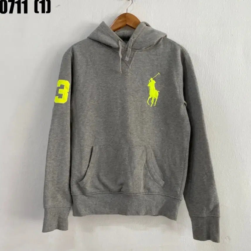 [BUNJANG] Polo Ralph Lauren Big Pony Hoodie Grey Size S / 폴로 랄프로렌 그레이 빅포니 후드티 3번 S