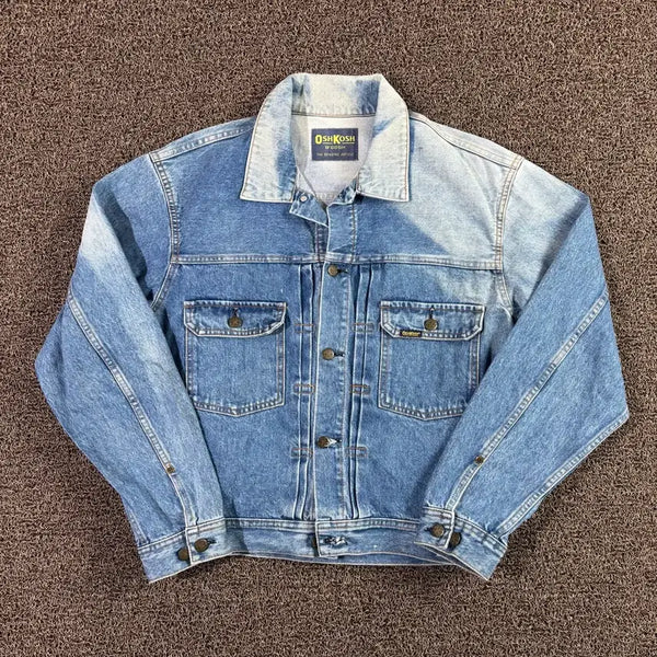 [BUNJANG] OshKosh B'gosh Faded Trucker Denim Jacket / 오시코시 비고시 페이드 트러커 데님 자켓
