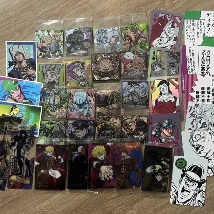 [BUNJANG] JoJo's Bizarre Adventure Card and Wafer Paper Goods Bundle / 죠죠의 기묘한 모험 카드 및 웨하스 지류 굿즈 일괄 죠죠
