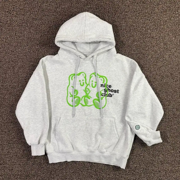 [BUNJANG] Nice Ghost Club Jelly Bear Logo Hoodie / 나이스고스트클럽 젤리 베어 로고 후드티