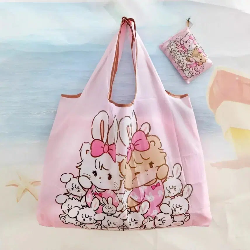 [BUNJANG] Collapsible Shopping Bag (7 Designs) / [선물포장 ok!!] 캐릭터 7종류_ 접이식 장바구니 판매