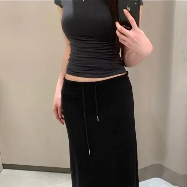 [BUNJANG] MALO Maxi Daily Training Long Skirt / 에이블리 MALO 맥시 데일리 트레이닝 롱 스커트