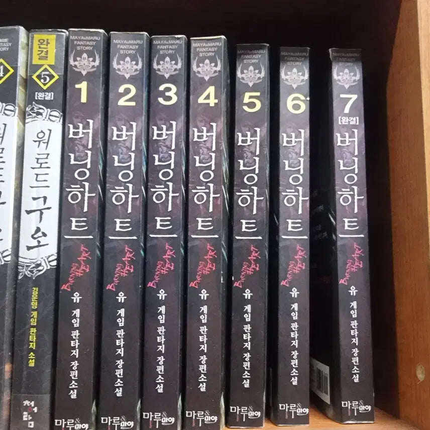[BUNJANG] Burning Heart Vol. 1-7 Game Fantasy Novel / 버닝하트 1-7 완 유 게임판타지 소설