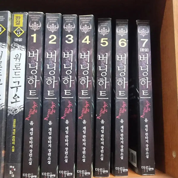 [BUNJANG] Burning Heart Vol. 1-7 Game Fantasy Novel / 버닝하트 1-7 완 유 게임판타지 소설