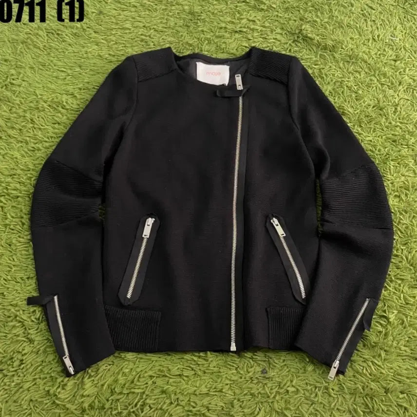 [BUNJANG] Maje Rider Zip-Up Jacket Black / Maje 마쥬 라이더 집업 자켓 36