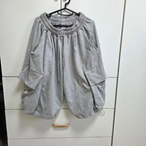 [BUNJANG] Gray Bermuda Shorts / 그레이 버뮤다팬츠 반바지 프리사이즈