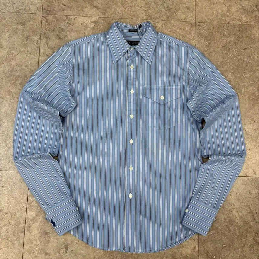 [BUNJANG] Ralph Lauren Striped Long Sleeve Shirt / 랄프로렌 스트라이프 긴팔 셔츠 #csz692