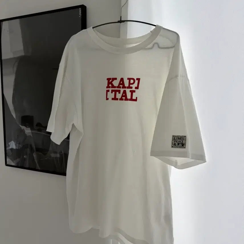 [BUNJANG] Kapital 'Rookie' Crewneck T-Shirt Red / [Kapital] 루키 크루넥 티셔츠 레드 L Size