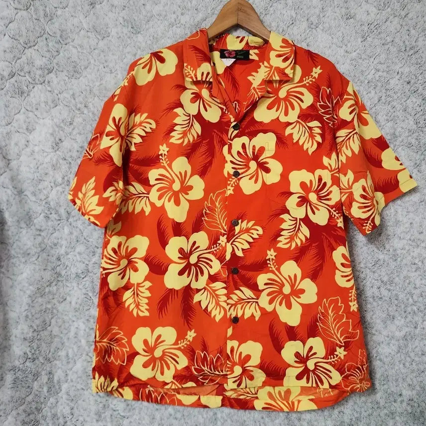 [BUNJANG] Alii Hawaiian Short Sleeve Shirt / 132C [L] Alii 하와이안 반팔 남방 셔츠