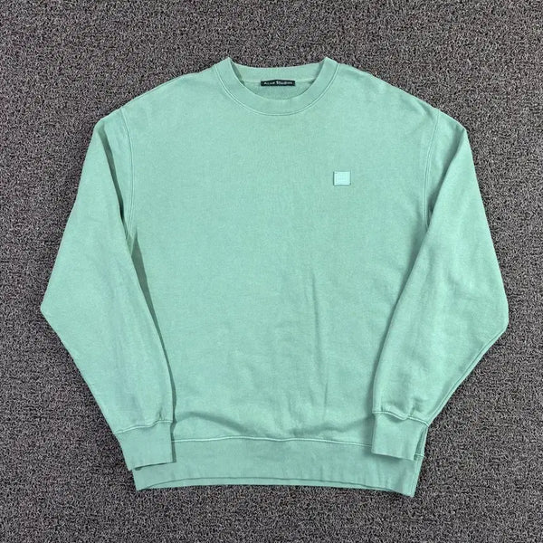 [BUNJANG] Acne Studios Face Logo Mint Sweatshirt XS / 아크네 스튜디오 페이스 로고 민트 맨투맨