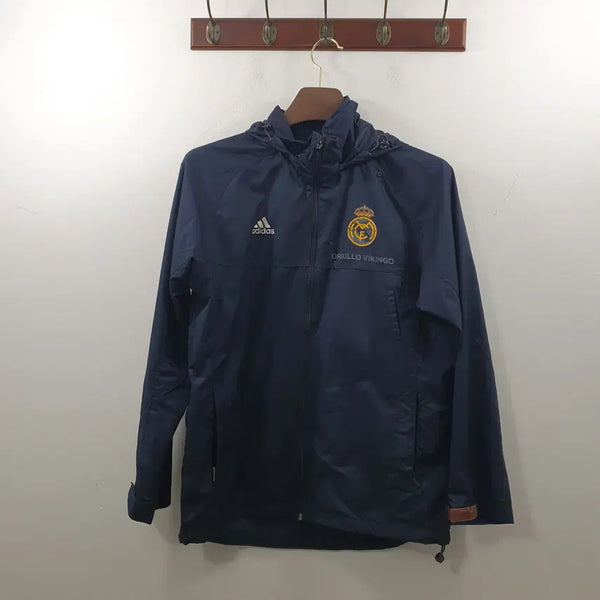 [BUNJANG] Adidas Men's Navy Real Windbreaker Jacket (Size 95) / 95 아디다스 남성 네이비 리얼 윈드브레이커 자켓
