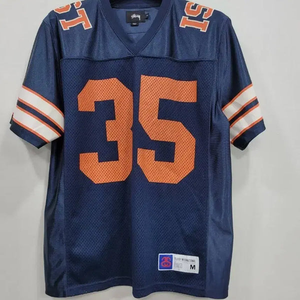 [BUNJANG] Stussy 35th Anniversary Football Jersey Mesh T-Shirt / 스투시 35주년 풋볼 져지 메쉬티셔츠