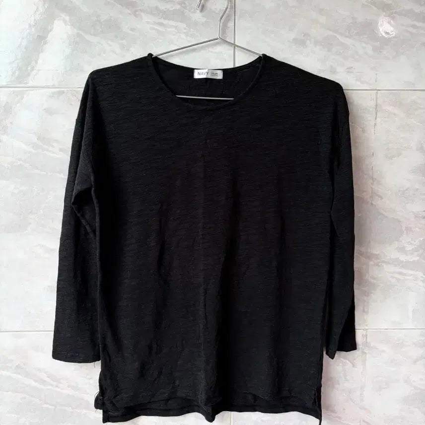 [BUNJANG] Nice Claup Black Long Sleeve T-Shirt / 나이스크랍 긴팔티 검정색